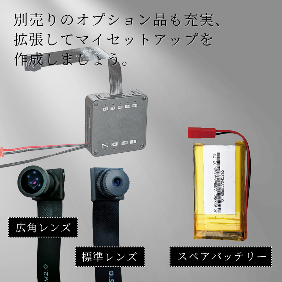 ユニット型小型カメラ（4K） 匠ブランド 小型カメラ 基板型カメラ 4K 高画質 H.265 256GB対応