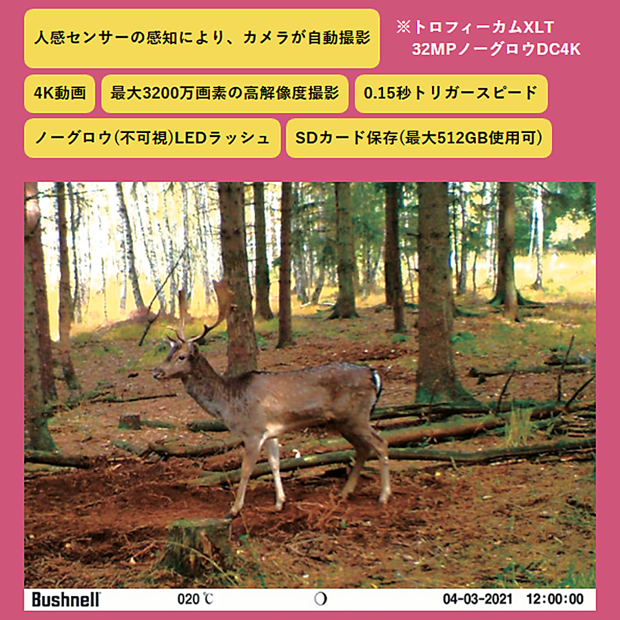 TROPHYCAM XLT 30MP NO-GLOW SC4K トレイルカメラ 防犯カメラ 監視カメラ