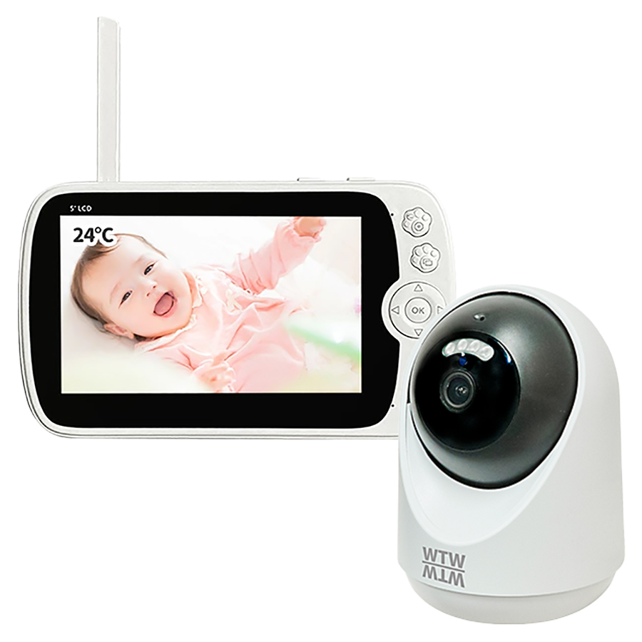 WTW-BM52-SET | 5インチベビーモニター＋温度計測機能搭載200万画素 IP